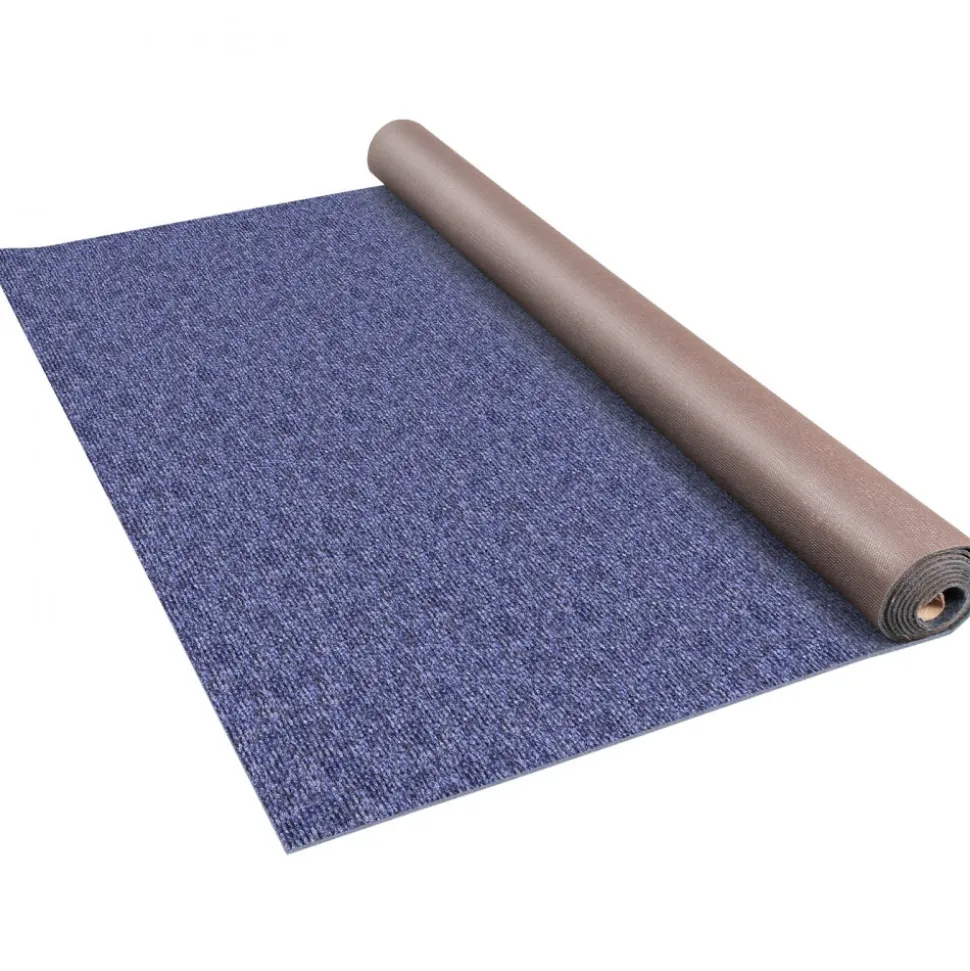 VEVOR Deep Blue Marine Carpet 6 ft x 49.2 ft Marine Carpeting Marine Grade Carpet for Boats with Waterproof Back Outdoor Rug for Patio Porch Deck Garage Outdoor Area Rug Runner Non-Slide Porch Rug