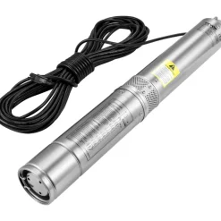 VEVOR Deep Well Submersible Pump, 3HP 230V/60Hz, 37GPM 640 ft Head, with 33 ft Cord & External Control Box, 4 inch Stainless Steel Water Pumps for Industrial, Irrigation and Home Use, IP68 Waterproof
