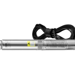VEVOR Deep Well Submersible Pump, 1.5HP 115V/60Hz, 37gpm 276ft Head, with 33ft Cord & External Control Box, 4