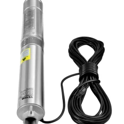 VEVOR Deep Well Submersible Pump, 1.5HP 115V/60Hz, 37gpm 276ft Head, with 33ft Cord & External Control Box, 4