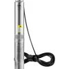 VEVOR Deep Well Submersible Pump, 1HP 115V/60Hz, 37gpm Flow 207ft Head, with 33ft Electric Cord, 4" Stainless Steel Water Pump for Industrial, Irrigation&Home Use, IP68 Waterproof Grade