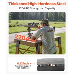 VEVOR Deer Blind Brackets, Outdoor 3.6x3.6 Platform Bracket, Fit 3.5x3.5 In / 88.9x88.9 mm Lumber, 2204lbs/1000kg Capacity Steel Elevator Brackets for Deer Stand, Hunting Blinds, Shooting Shack, 8 Pcs