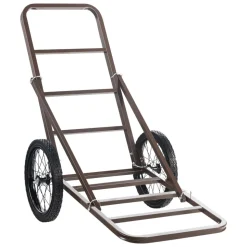 VEVOR Deer Cart, 300 LBS Capacity Folding Game Cart, Deer Cart Game Hauler with Big Rubber Wheels & Ergonomic Handle, Heavy-Duty Game Cart Accessories, Utility Gear Dolly for Hunting Fishing Hiking