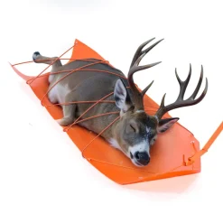 VEVOR Deer Drag Sled, 72.8 x 22.8 in, 550lbs Heavy Duty Yard Utility Sled, Tear-Resistant PE Drag Glider Mat with Ropes & Handle, Thickened Game Hauler for Firewood Ice Fishing Hauling Hunting