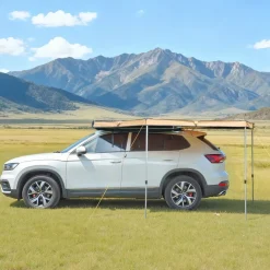 VEVOR 270 Degree Awning, 52 sq.ft Driver Side Vehicle Awning, Waterproof UV50+ Car Side Awnings with Carry Bag, All-Weather Free-Standing Overland Awnings Car Shelter for SUV Van Truck Camping