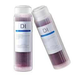 VEVOR Deionized Filter for Spotless Car Wash System, 2 x 0.5L Color Changing DI Resin Filter Replacement - Compatible with PRS-101XC Deionized Water System for Cars RVs Windows