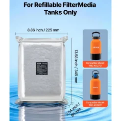 VEVOR Deionized Resin Filter Refill for Spotless Car Wash System, 5L Mixed-Bed DI Resin Filter Cartridge Refill - Compatible with Refillable Deionized Water System for Cars RVs Boats