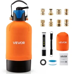 VEVOR Deionized Water System for Car Wash, Spotless Car Wash Water System with 10L DI Resin, Bypass Valve & TDS Meter, Spot-Free Deionized Water Filter for Cars RVs Motorcycles Windows