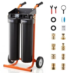 VEVOR Deionized Water System for Car Wash, Spotless Car Wash Water System with 2 x 4L DI Resin & TDS Meter, Portable Sport-Free Water Deionizer Filter for Cars RVs Motorcycles Windows