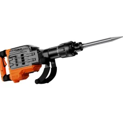 VEVOR Demolition Jack Hammer, 2100W Electric Jackhammer Heavy Duty, 1650 BPM Industrial-Grade Jack Hammer Concrete Breaker, with 1 Point Chisel, 1 Flat Chisel, Gloves and Goggles