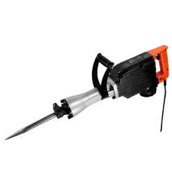 VEVOR Demolition Jack Hammer, 2200W Electric Jackhammer Heavy Duty, 1350 BPM Concrete Breaker, 2pcs Chisels Bit Chipping with Case, Black