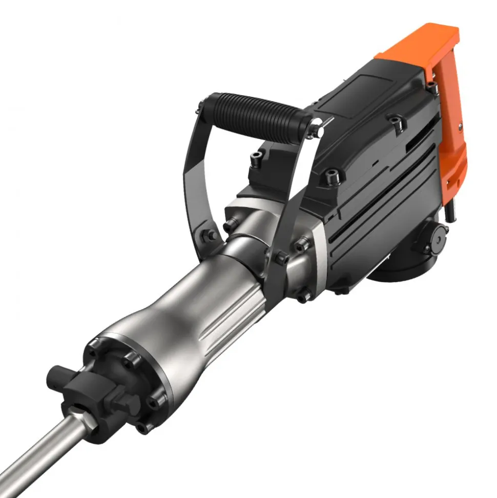 VEVOR Demolition Jack Hammer, 2200W Electric Jackhammer Heavy Duty, 1350 BPM Concrete Breaker, 2pcs Chisels Bit Chipping with Case, Black
