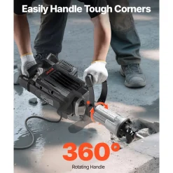 VEVOR Demolition Jack Hammer, 3000 W Powerful Electric Jackhammer, 1700 BPM Concrete Breaker with a Point Chisel, Carrying Case, Gloves, Goggles, for Concrete, Wall, Brick, Tile and Foundation