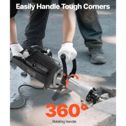 VEVOR Demolition Jack Hammer, 2800 W Powerful Electric Jackhammer, 1200 BPM Concrete Breaker with 3 Chisels, a Clay Spade, Carrying Case, Gloves, for Concrete, Wall, Brick, Tile and Foundation