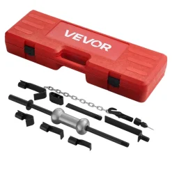 VEVOR Dent Puller Kit, 10 lbs 13-in-1 Slide Hammer Dent Removal Kit, Heavy-Duty Auto Body Truck Repair Automotive Damage Remover Tool Repair Frame with Carrying Case, Extension Rod, Non-Slip Handle