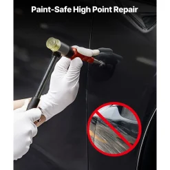 VEVOR Dent Puller Kit, Paintless Car Dent Removal Tool, Auto Fender Damage Repair Puller Lifter with Curved Rod, Crowbar, Rubber Hammer, Airbag, Detachable & Repair Pens, Replacement Heads Tools Kit