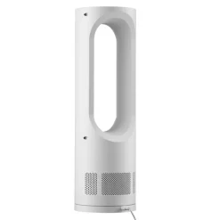 VEVOR Desk Fan Bladeless, 17 inch Office Table Fan Small Quite, 5 Speeds Adjustment, 0-9H Timer, 60-Degree Oscillation, Touch Control, Easy to Clean, Portable for Office, Living Room, Bedroom
