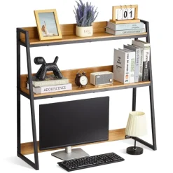 VEVOR Desktop Bookshelf, 2-Tier Desktop Storage Organizer, 37.4