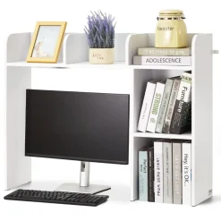 VEVOR Desktop Bookshelf, 2-Tier Desktop Storage Organizer, 37.2