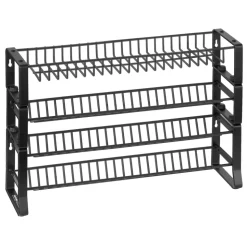 VEVOR Detachable Spice Rack Organizer for Cabinet, 4 Tie Stackable Seasoning Organizer, Spice Jars Kitchen Storage for Countertop Kitchen Pantry Cupboard, 15.8x10.7 in