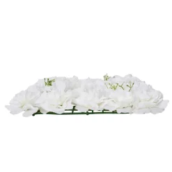VEVOR 3D Flower Wall Panel, 24 PCS 15 x 15 inch, Artificial Floral Wall Background Mesh Backing Mat,Seamless Design&Easy Installation for Wedding Valentines Day Home Baby Party Backdrop Decor,White