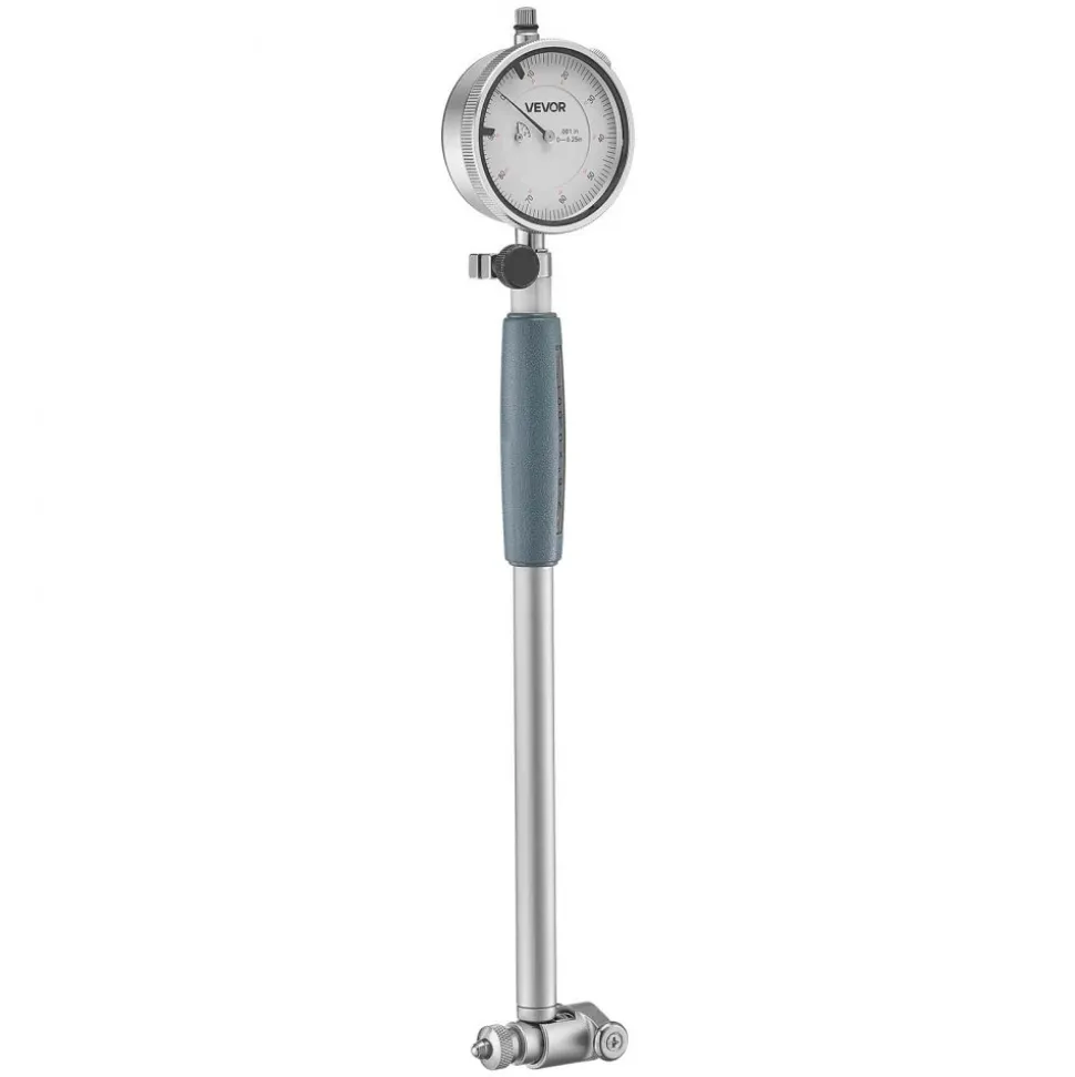 VEVOR Dial Test Indicator and Bore Gauge Measuring Tool Set, Dial Indicator 0.001 inch Accuracy, 2-6 inch Bore Range with Rod, Storage Case, Anvils for Industrial Machining Measurements