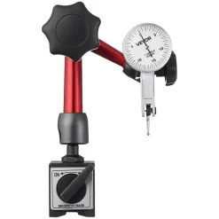 VEVOR Dial Test Indicator with Universal Magnetic Base and Storage Case, 0.0005 inch Accuracy, 0-0.03 inch Range, Micro Ball Handle for Narrow Area Measurement, Industrial Machining & Inspection