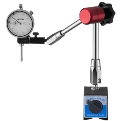 VEVOR Dial Test Indicator with Magnetic Flexible Base Stand, 0.001 inch Accuracy, 0-1 inch Range, Fine Adjustable Long Arm, Professional for Machine Set-Up, Narrow Area Measurement, Easy to Read