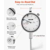 VEVOR Dial Test Indicator with Dual Rod Stand and Storage Case, 0.001 inch Accuracy, 0-1 inch Range, Fine Adjustable Long Arm, Non-Magnetic Centering Rods for Machine Set-Up, Narrow Area Measurement