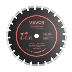 VEVOR Diamond Blades 14 inch, 3-Pack Concrete Saw Blade Set, 1 in Arbor, High-Hardness Diamond Segments, 65Mn Steel Core, Dry Wet Cutting, Clean Edges for Concrete, Masonry, Brick, Stone, Granite