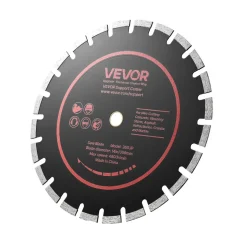 VEVOR Diamond Blades 14 inch, 3-Pack Concrete Saw Blade Set, 1 in Arbor, High-Hardness Diamond Segments, 65Mn Steel Core, Dry Wet Cutting, Clean Edges for Concrete, Masonry, Brick, Stone, Granite