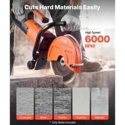 VEVOR Diamond Blades 12 inch, 3-Pack Concrete Saw Blade Set, 1 in Arbor, High-Hardness Diamond Segments, 65Mn Steel Core, Dry Wet Cutting, Clean Edges for Concrete, Masonry, Brick, Stone, Granite