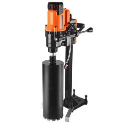 VEVOR Diamond Core Drilling Machine, 0.8-8 in Drilling Diameter, Stand-Mount Dry and Wet Concrete Core Drill Rig with 8 Drill Bits, 800 RPM Speed, UNC1 1/4-7 Thread, for Concrete Brick Stone, 3000W