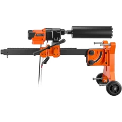 VEVOR Diamond Core Drilling Machine, 0.8-12 in Drilling Capacity, Dry/Wet Concrete Core Drill Rig with 5 in Wet Drill Bit, Tiltable Stand & Wheeled Base, 3200W 800RPM/430RPM, UNC1 1/4–7 Thread