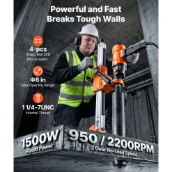 VEVOR Diamond Core Drilling Machine, Max 8
