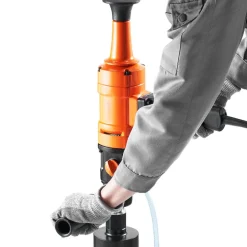 VEVOR Diamond Core Drilling Machine, 4in Handheld Wet Concrete Core Drill Rig, 1100-2400RPM Two Speed & 1-1/4
