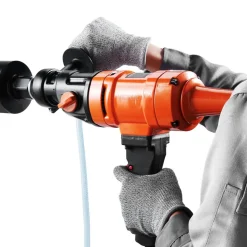 VEVOR Diamond Core Drilling Machine, 4in Handheld Wet Concrete Core Drill Rig, 1100-2400RPM Two Speed & 1-1/4