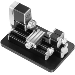 VEVOR Didactical Mini Metal Lathe Machine, 2.76 x 5.12 in, 36W Power Metal Lathe, 20,000 RPM Speed, with 3-jaw Chuck, Aluminum Alloy Handwheel, for Processing Precision Parts Soft Metals Wood Plastics