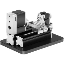 VEVOR Didactical Mini Metal Lathe Machine, 2.76 x 5.12 in, 36W Power Metal Lathe, 20,000 RPM Speed, with 3-jaw Chuck, Aluminum Alloy Handwheel, for Processing Precision Parts Soft Metals Wood Plastics