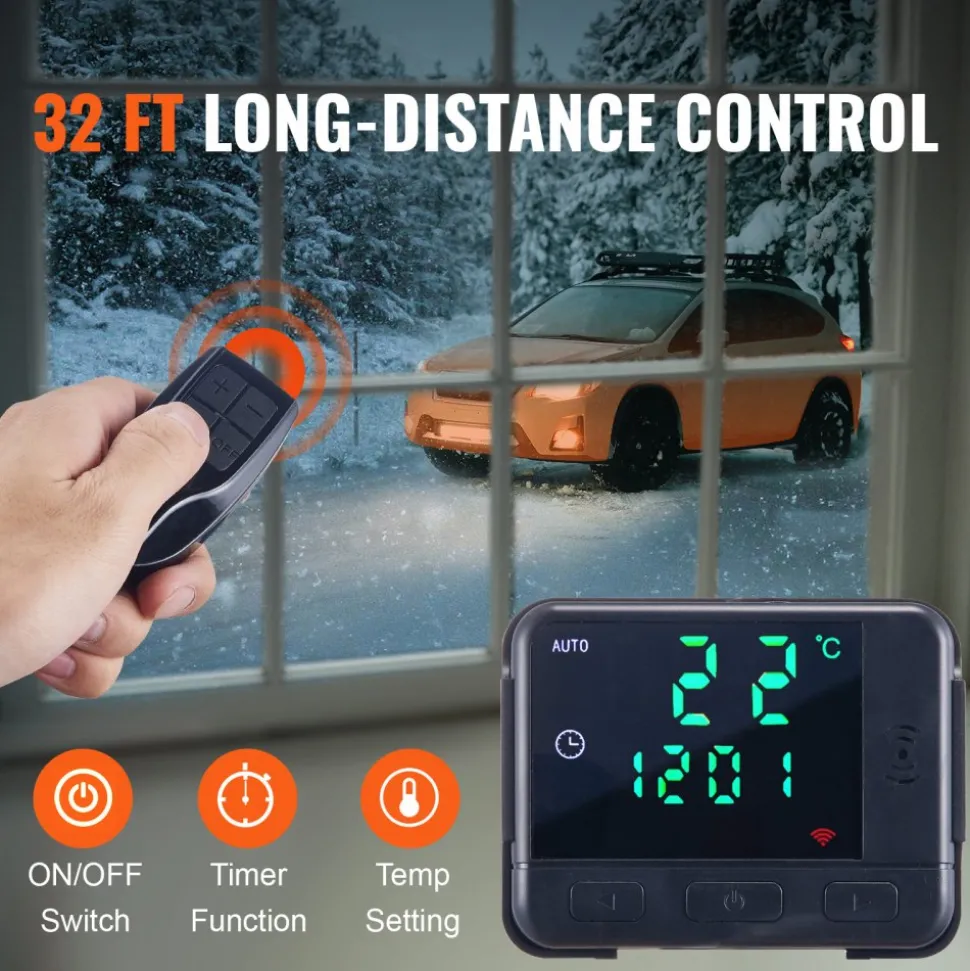 VEVOR Diesel Air Heater All-in-one 12V 5KW LCD Remote Control for Car RV