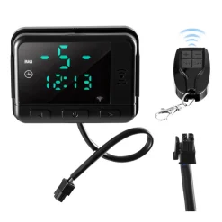 VEVOR Diesel Air Heater Controller, DC5V Universal Diesel Air Heater Controller Thermostat Switch, Parking Heaters Controllers with LCD Display and Remote Control, Fits for 2KW/5KW/8KW Diesels Heaters
