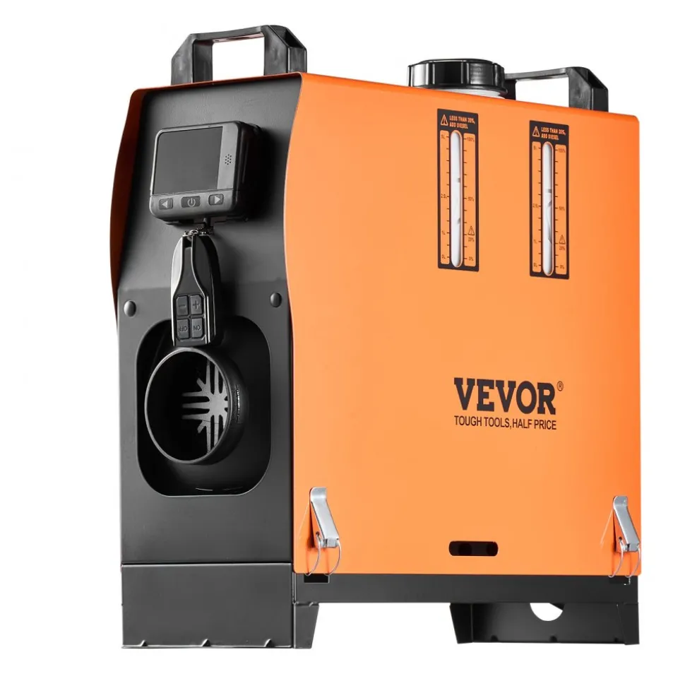 VEVOR Diesel Air Heater, 8 kW DC12-24V, Fast Heating Diesel Parking Heater with Remote Control and Color Digital Display, Low Noise, Voice Announcement, for RV, Truck, Camper, Van, Boat and Trailer