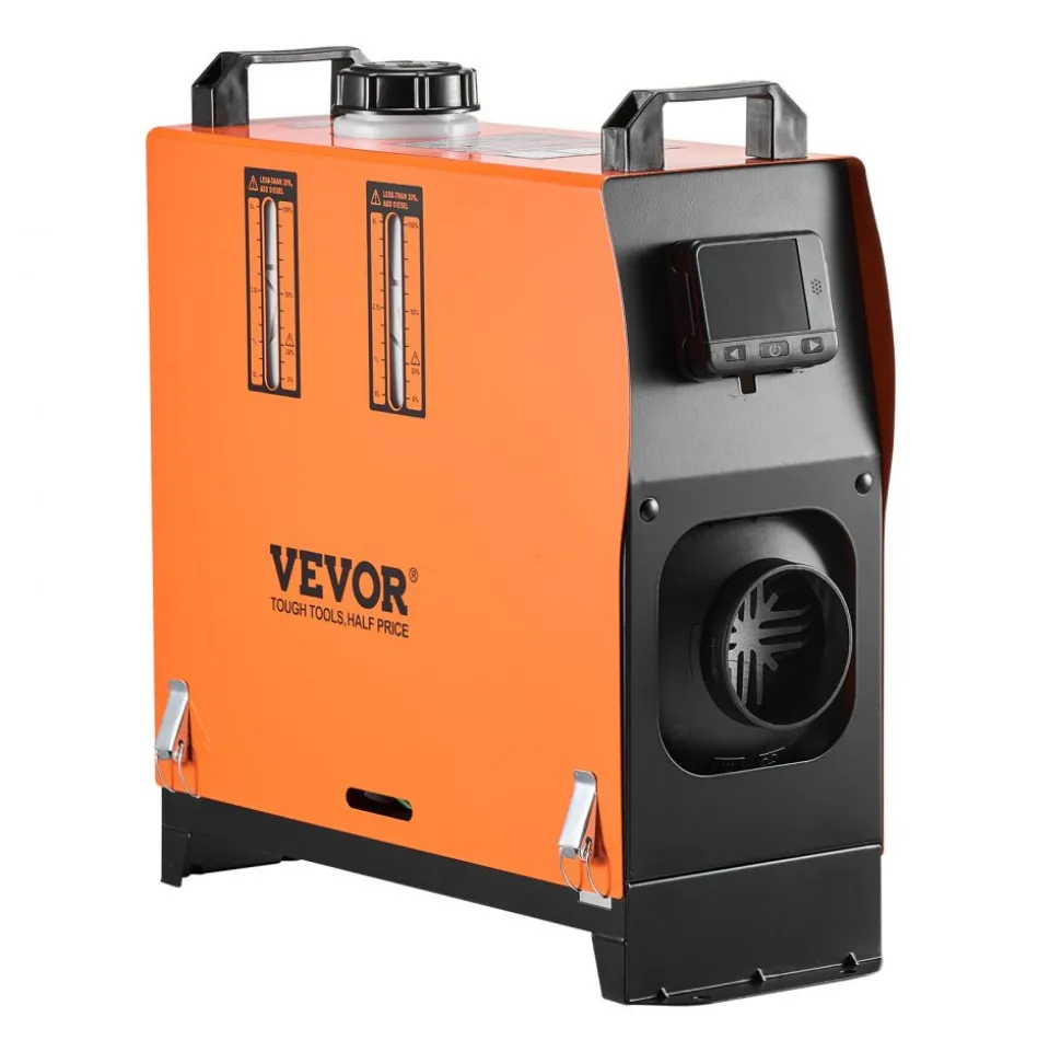 VEVOR Diesel Air Heater, 8 kW DC12-24V, Fast Heating Diesel Parking Heater with Remote Control and Color Digital Display, Low Noise, Voice Announcement, for RV, Truck, Camper, Van, Boat and Trailer