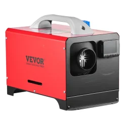 VEVOR Diesel Air Heater, 8 kW DC12-24V, Fast Heating Diesel Parking Heater with Remote Control and Black LCD Switch, Low Noise, Pre-Heating Function, for RV, Truck, Camper, Van, Boat and Trailer