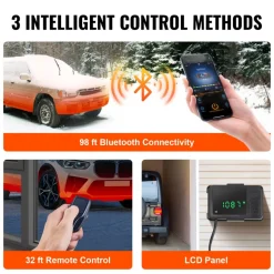 VEVOR Diesel Air Heater 12V 2KW Bluetooth App LCD Display for Car Bus RV