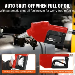 VEVOR Diesel Fuel Transfer Pump Kit  12V 10 GPM DC with Automatic Shut-off Nozzle Hose, Portable Electric Self-Priming Fuel Transfer Extractor Pump Kit  for Diesel, Kerosene, Machine, Transformer Oil