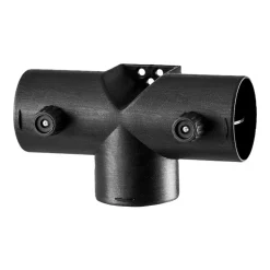 VEVOR Diesel Heater Connector, 2.32 inch Diesel Heater Duct Connector Accessories, T-shape 3 Way Air Vent Connectors with 2 90° Rotatable Valves, Black Joint Connectors for 2KW Diesels Heaters
