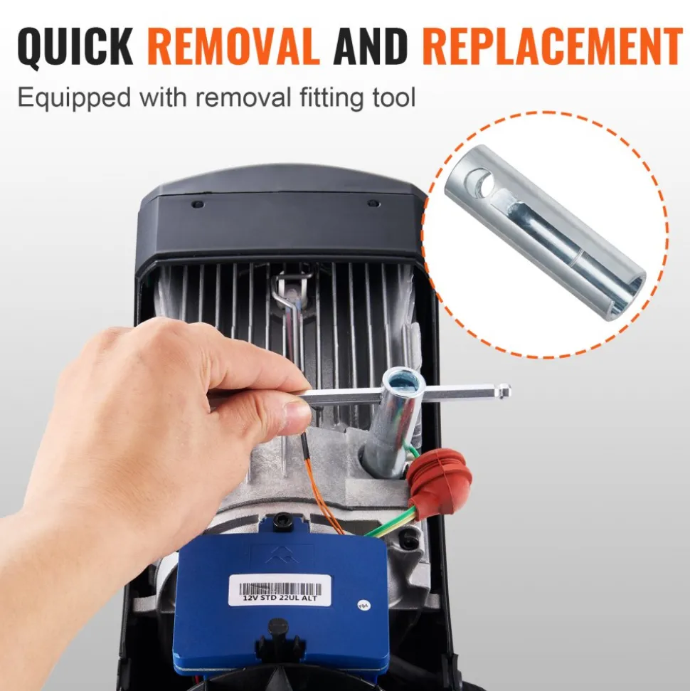 VEVOR Diesel Heater Glow Plug Kit, Ceramic Glow Plug Repair Kit, Air Diesel Parking Heater Part with Removal Fitting Tool, Diesel Heater Rebuild Kit for 2KW/5KW/8KW Diesel Heater Replacement