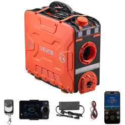 VEVOR Diesel Heater, 8KW, DC 12V, All in One Portable Diesel Air Heater with Bluetooth APP Control, Remote Control and LCD Screen, 1.2 Gal Fuel Tank for Vehicles, Vans, RVs, Campers, and Garages