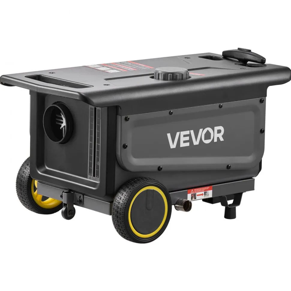 VEVOR Diesel Heater, 8KW, DC 12V/24V, All in One Portable Diesel Air Heater with Bluetooth APP Control, Remote Control and LCD Screen, Trolley Design, 1.3 Gal Fuel Tank for Trucks, Vans, RVs, Campers